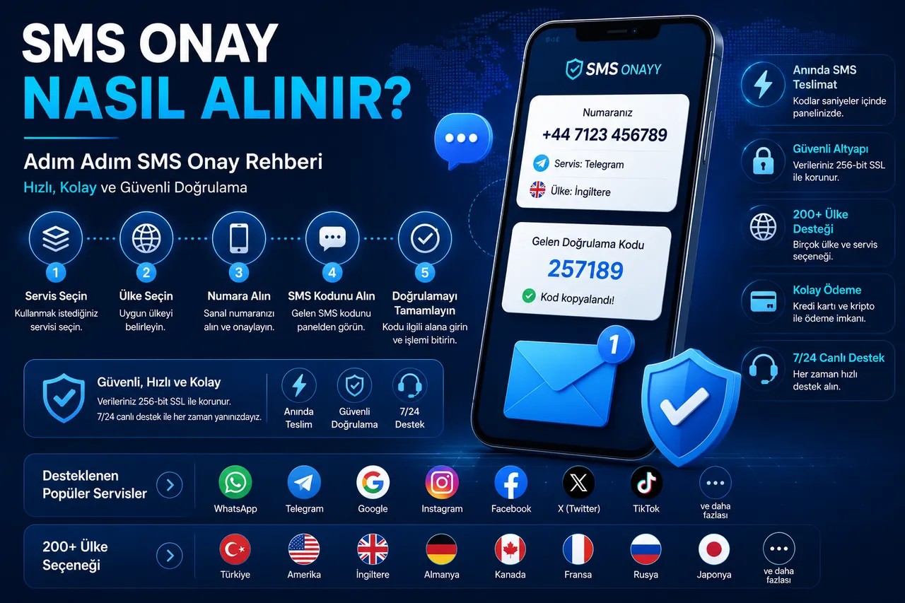 SMS Onay Nasıl Alınır? Adım Adım Kullanım Rehberi